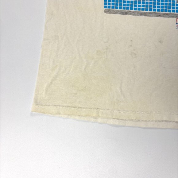 Vintage MASC Soccer 1988 T Shirt Jerzees White L/XL Mid American Classic Pepsi - Picture 3 of 12